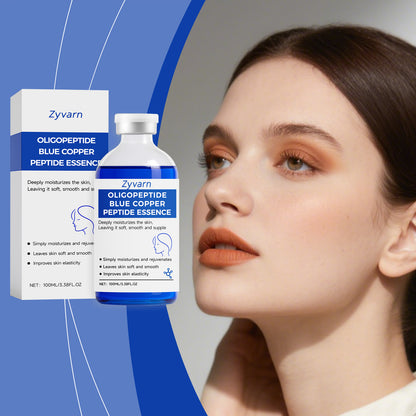Sérum peptides de cuivre fermeté — flacon 100 ml à la teinte bleutée