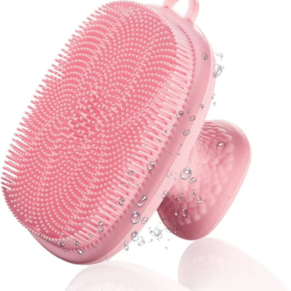 Brosse nettoyante visage silicone rose