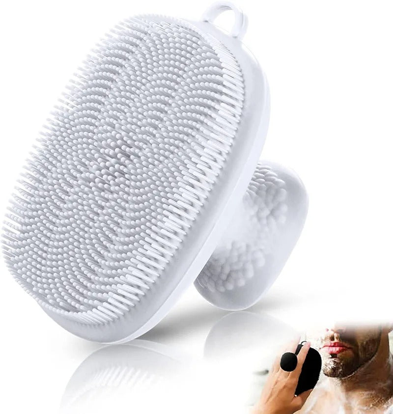 Brosse nettoyante visage silicone blanche