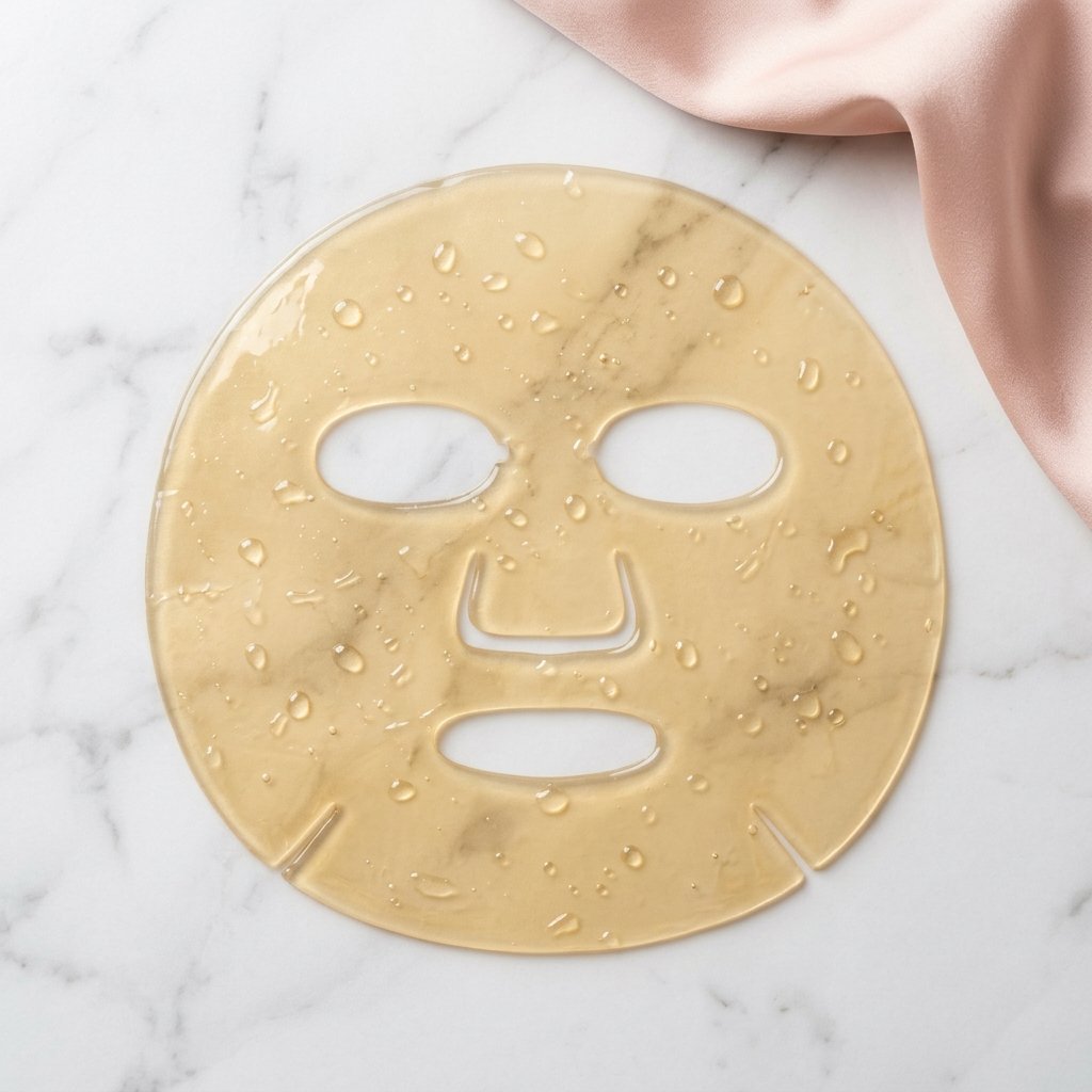 Film de bio-collagène translucide — texture premium K-beauty