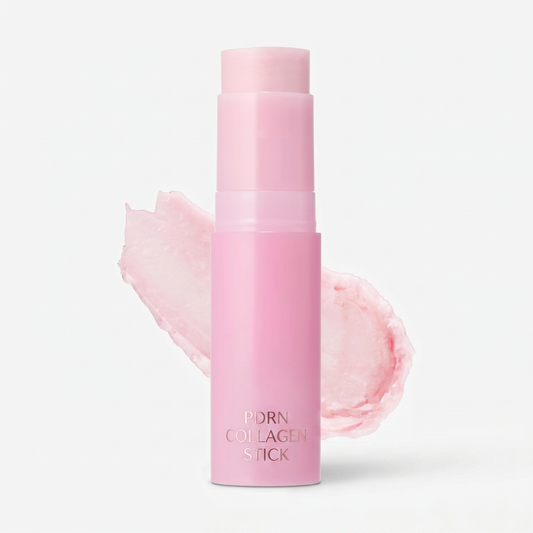 Stick repulpant bio-collagène — packshot studio fond blanc