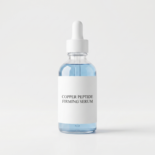 Sérum Peptides de Cuivre — packshot studio fond blanc