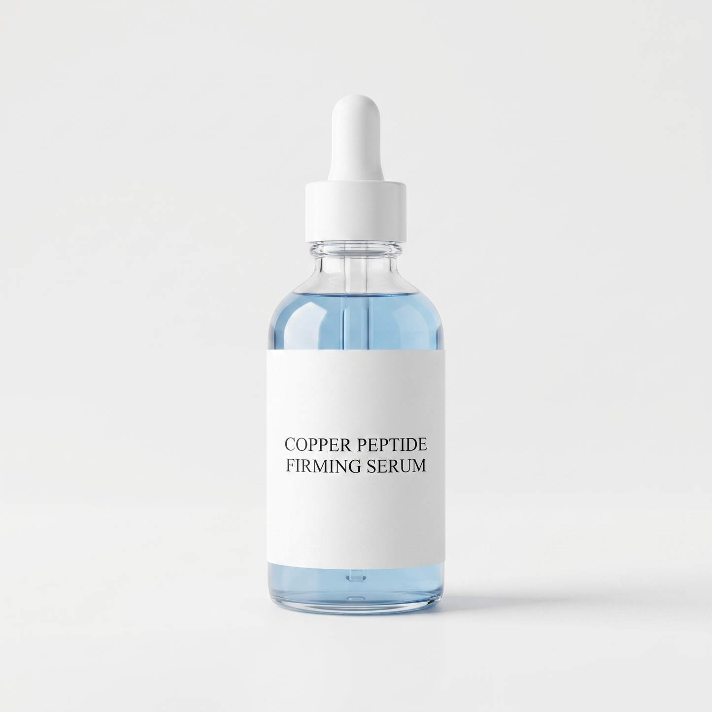 Sérum Peptides de Cuivre — packshot studio fond blanc