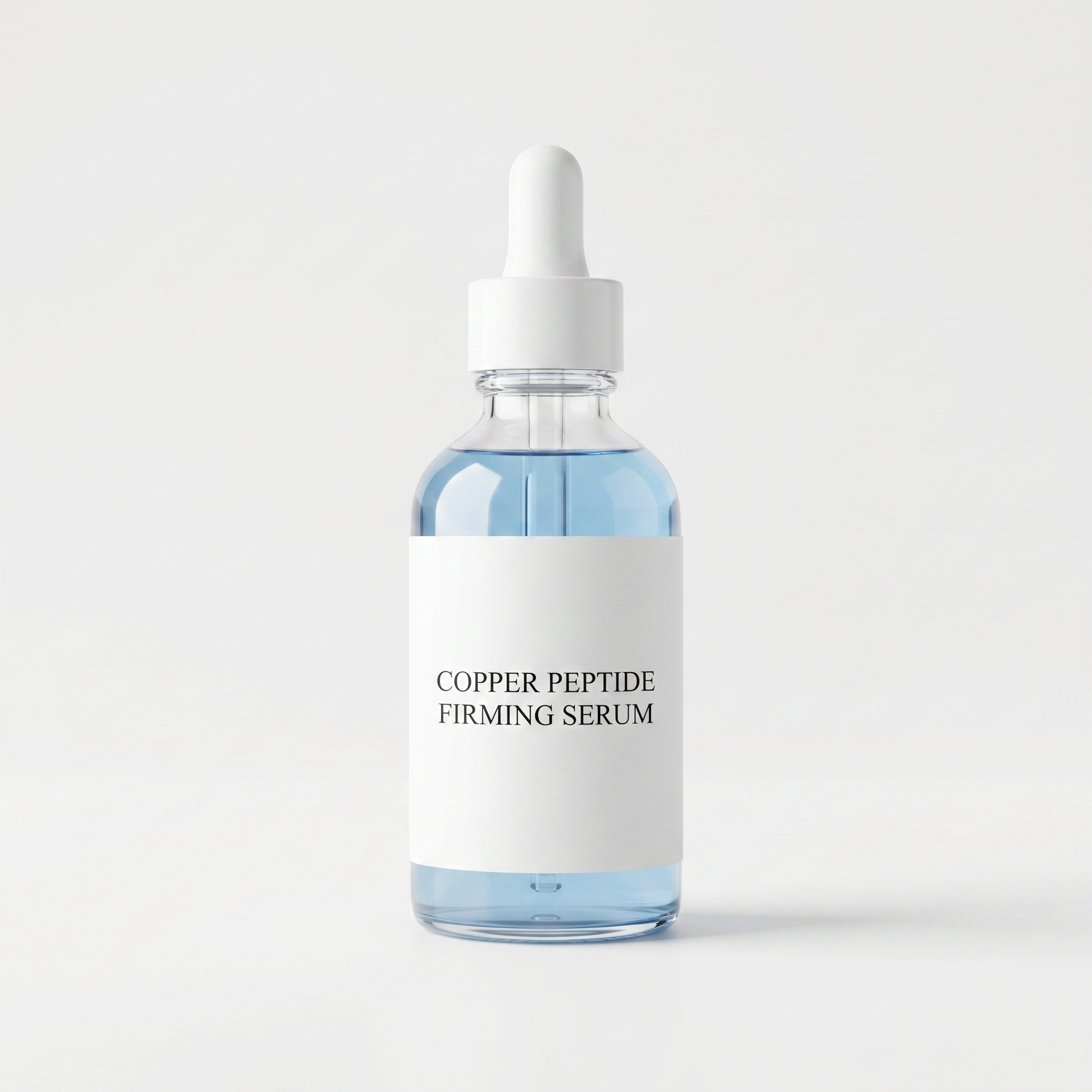 Sérum Peptides de Cuivre — packshot studio fond blanc
